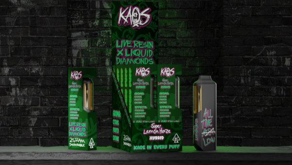 Kaos 2g Diamond Vape available for sale now in stock, Kaos liquid diamond disposable available for sale, Buy Kaos 2G black cherry gelato strain