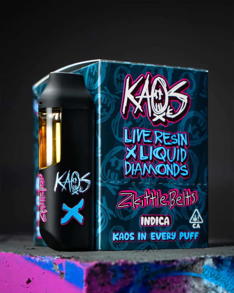 Kaos stands at the forefront of change, fueling a rebellion that challenges the status quo in the cannabis industry. Basically we're here to fuck shit up and give a middle finger to overpriced vapes, and embrace a "fuck the bullshit" attitude. Fuck your plug - we're here to bring you top-notch vapes without emptying your pockets. Our goal? To smash through barriers, champion innovation, and inspire a revolution that redefines how you experience cannabis. Kaos is your ally in breaking free from the mundane. We're a brand that isn't blinded by the conglomerate mainstream and offers premium vape experiences without the hefty price tag. No compromises, just a steadfast commitment to go against the grain. Kaos is the call to arms for those who yearn for something more than the ordinary. Our brand defies expectations and sparks a revolution against the over-priced, over-saturated corporate norm. Join our movement, let's dismantle the stereotypes, shatter expectations, and carve out a space where the spirit of rebellion meets the essence of premium cannabis. Unleash the chaos, join the uprising, and let Kaos redefine your cannabis experience.